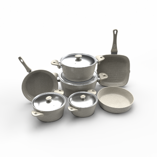 صورة طقم حلل جرانيت توب شيف - 11قطع 