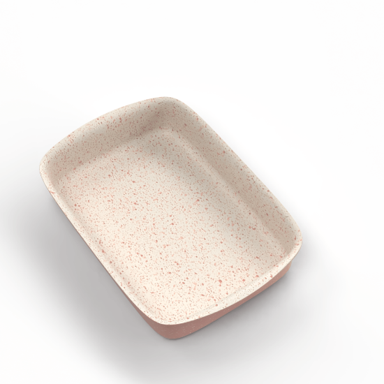 TopChef Oblong Oven Pan - 35cm  - pink -9