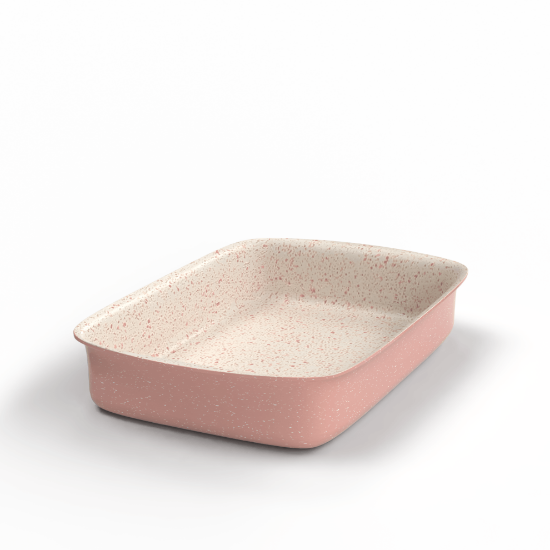 TopChef Oblong Oven Pan - 35cm  - pink -1