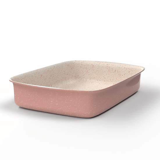 TopChef Oblong Oven Pan - 35cm  - pink -2