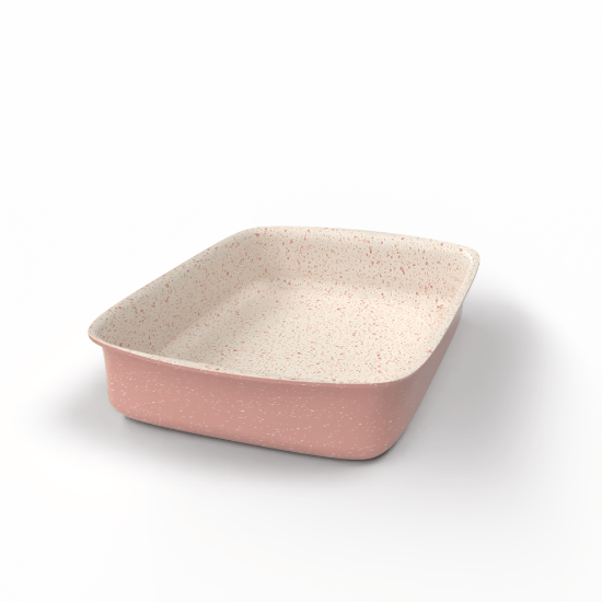 TopChef Oblong Oven Pan - 35cm  - pink -3