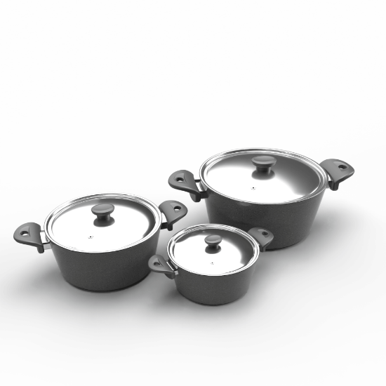 صورة طقم حلل جرانيت توب شيف -65 قطع